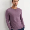 Online Sportscraft Merino Crew Neck Knit in Fig