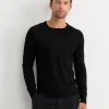 Sale Sportscraft Merino Crew Neck Knit in Black