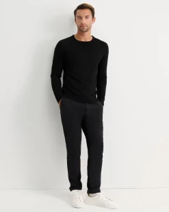 Sale Sportscraft Merino Crew Neck Knit in Black