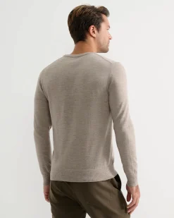 Discount Sportscraft Merino Crew Neck Knit in Birch