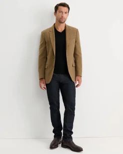 Discount Sportscraft Merino V-Neck Knit in Black