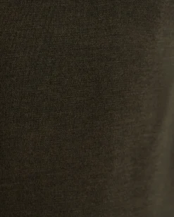 Sale Sportscraft Merino V-Neck Knit in Dark Khaki DarkKhaki