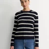 Hot Sportscraft Merino Wool Baby Cable Sweater in Navywhite Navy/white