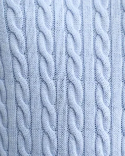 Clearance Sportscraft Merino Wool Baby Cable Sweater in Pale Blue PaleBlue
