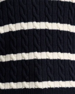 Hot Sportscraft Merino Wool Baby Cable Sweater in Navywhite Navy/white