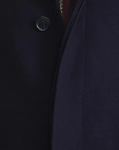 Best Sportscraft Micah Wool Blend Coat in Navy