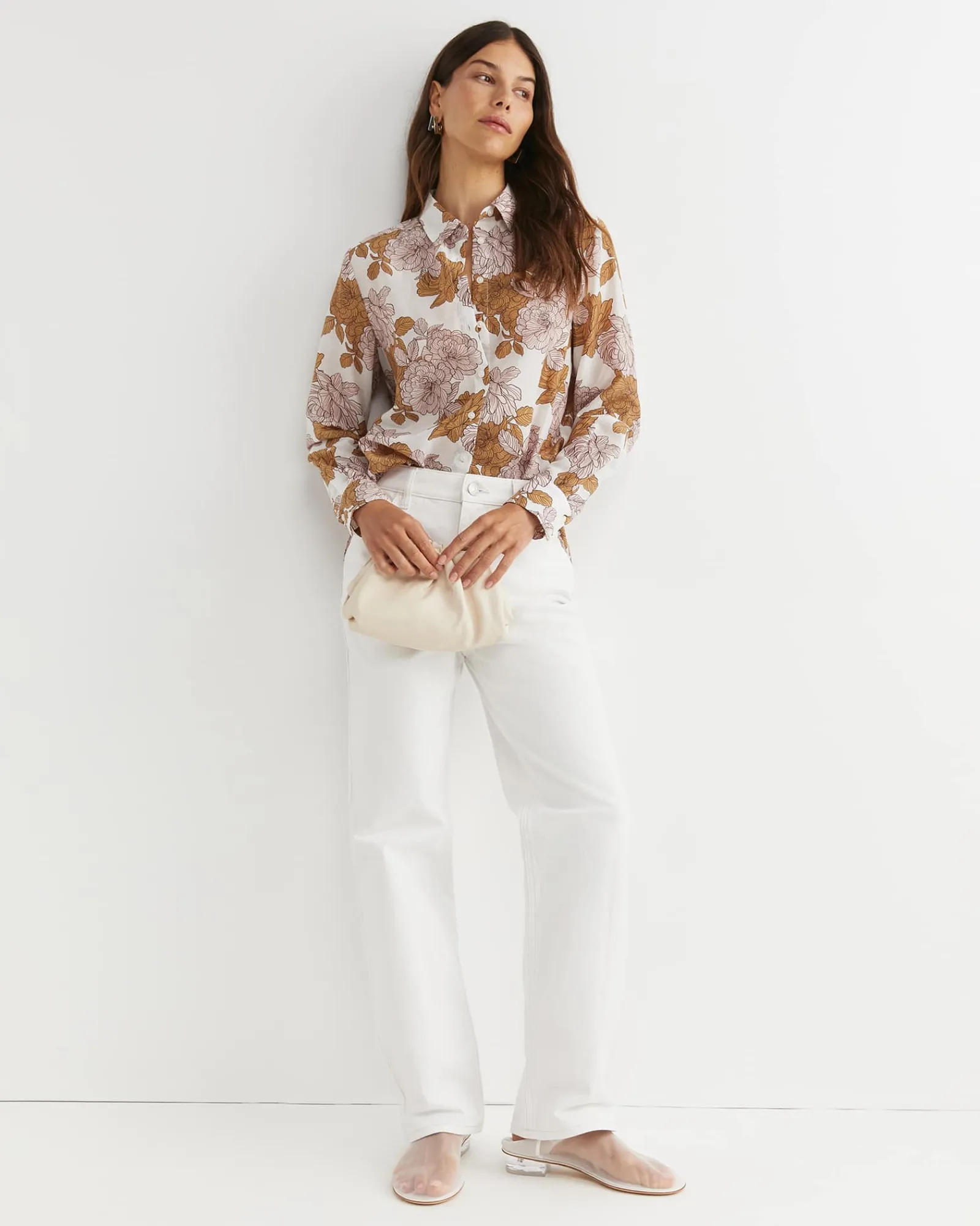 Hot Sportscraft Miranda Cotton Silk Shirt in Tan