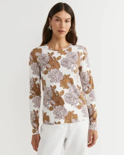 New Sportscraft Miranda Magic Long Sleeve Tee in Tan