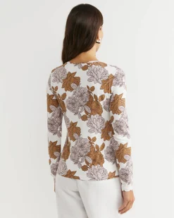 New Sportscraft Miranda Magic Long Sleeve Tee in Tan