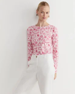 Discount Sportscraft Muse Liberty Long Sleeve Magic Tee in Whitepink White/pink