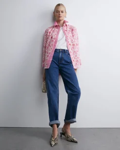 Outlet Sportscraft Muse Liberty Long Sleeve Shirt in Whitepink White/pink