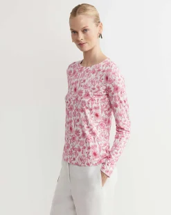 Discount Sportscraft Muse Liberty Long Sleeve Magic Tee in Whitepink White/pink