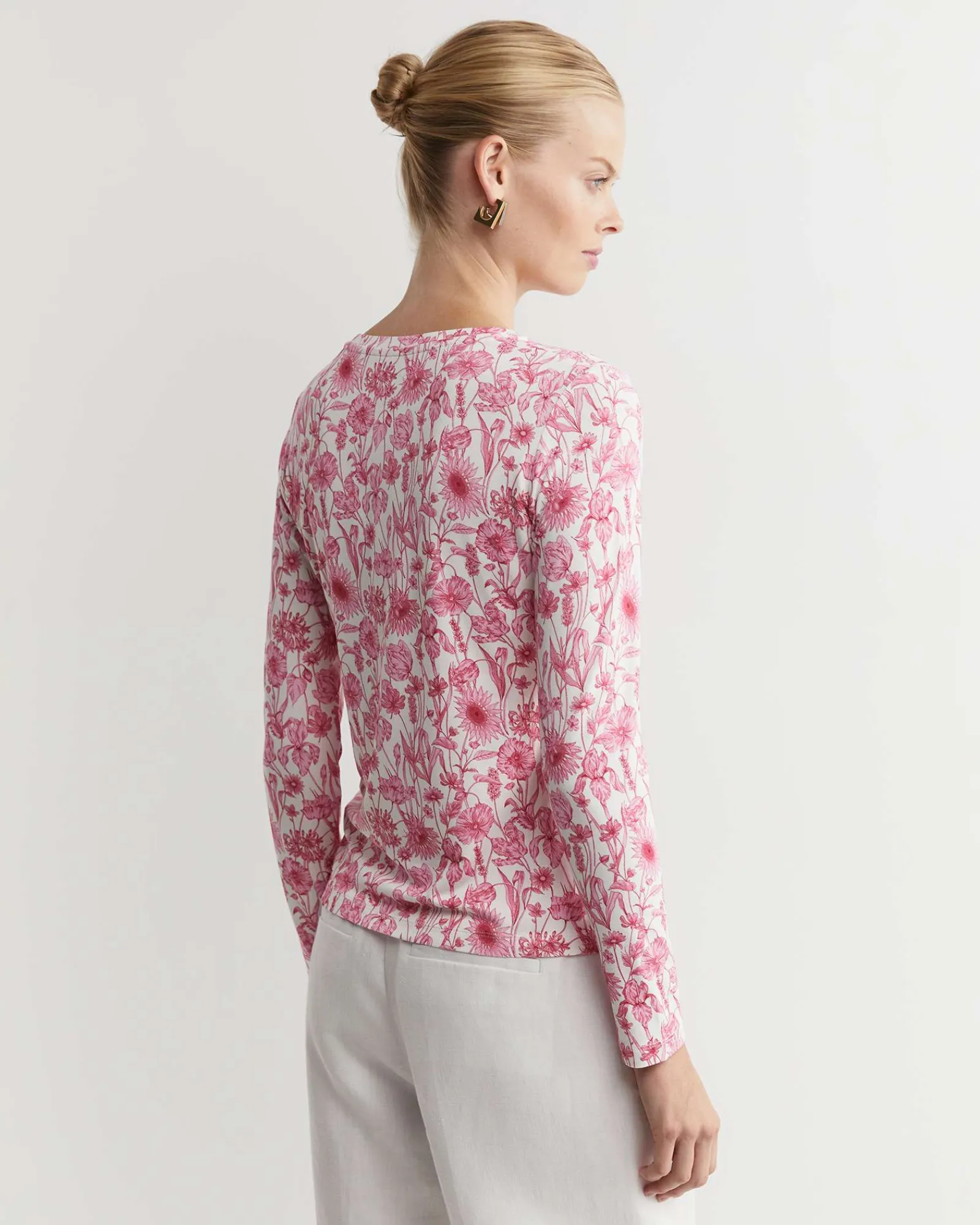 Discount Sportscraft Muse Liberty Long Sleeve Magic Tee in Whitepink White/pink