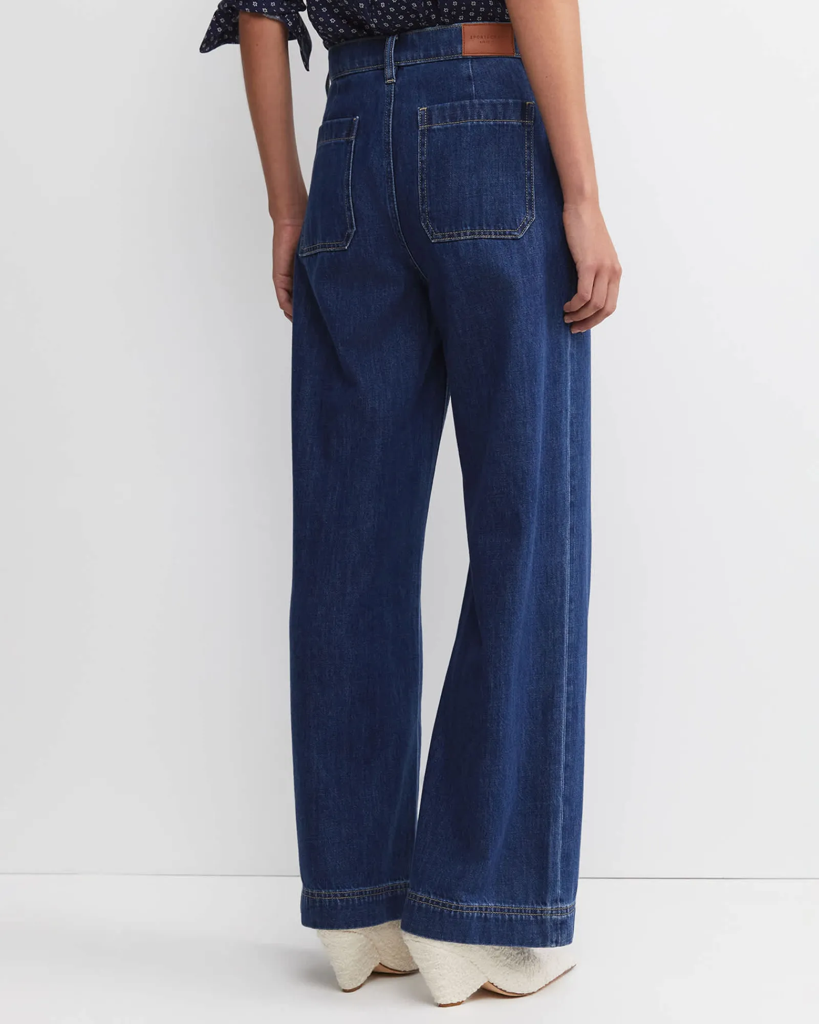 New Sportscraft Nili Wide Leg jean in Blue Wash BlueWash