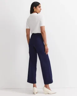 Clearance Sportscraft Nili Wide Leg Jean in Navy