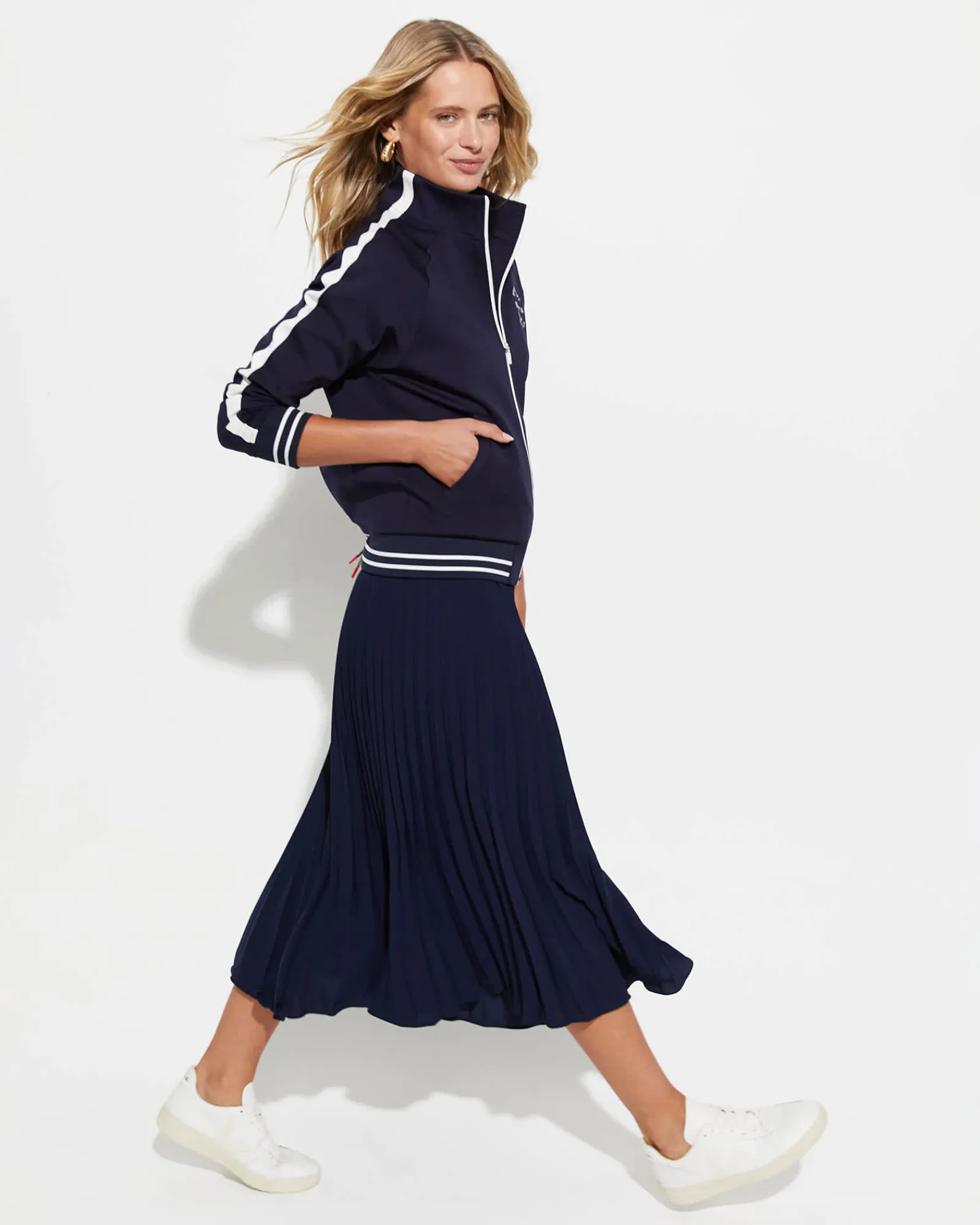 Sale Sportscraft Nina Zip Track Top in Navy