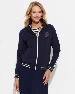 Sale Sportscraft Nina Zip Track Top in Navy