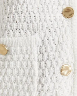 Fashion Sportscraft Olivia Tape Yarn Cardigan in Winter White WinterWhite