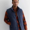 Fashion Sportscraft Owen Quilted Vest in Navy