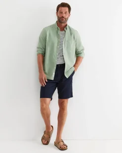 New Sportscraft Oxford Long Sleeve Shirt in Vine
