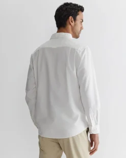 Discount Sportscraft Oxford Long Sleeve Shirt in White