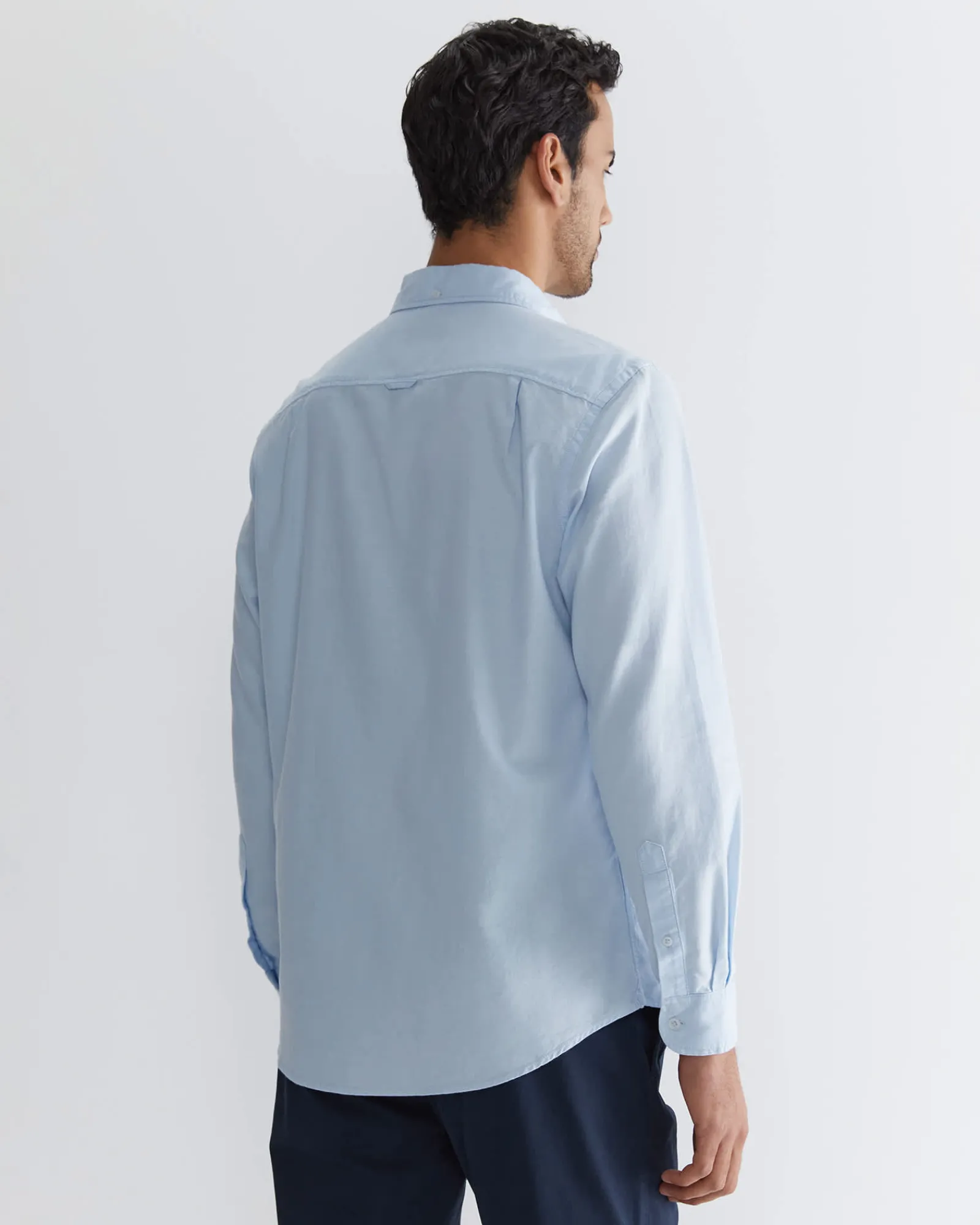 Clearance Sportscraft Oxford Long Sleeve Shirt in Frost Blue FrostBlue