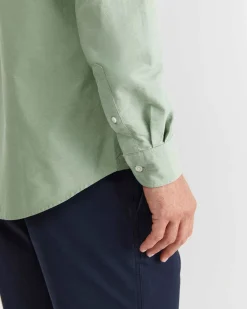 New Sportscraft Oxford Long Sleeve Shirt in Vine