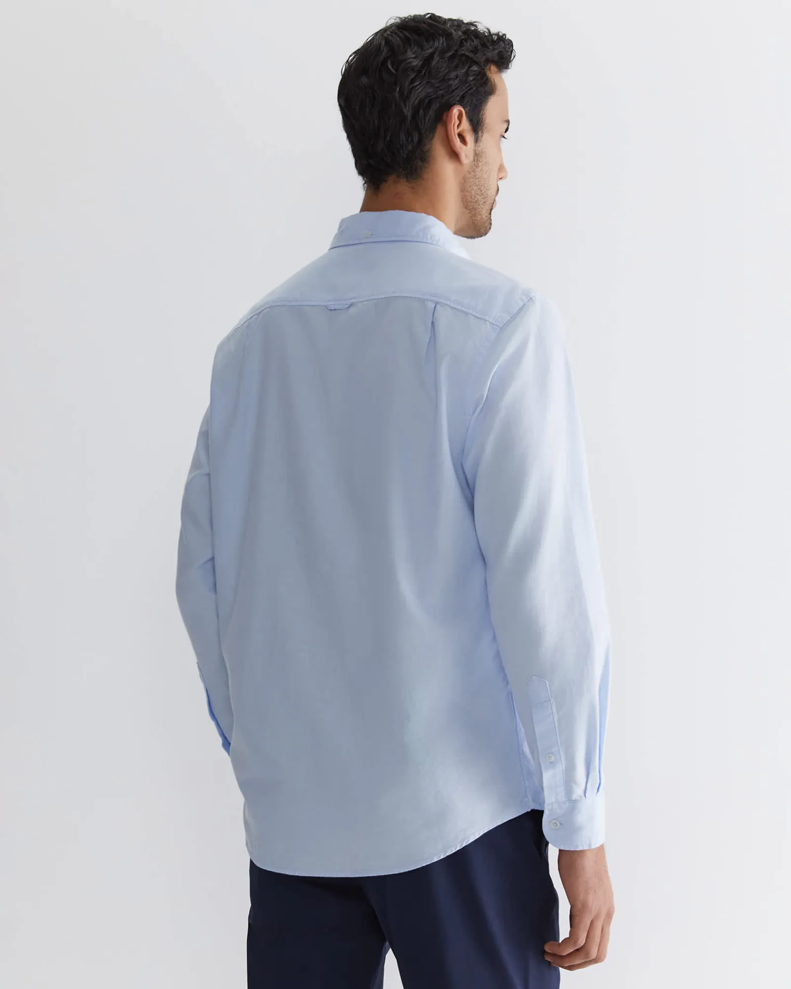 Clearance Sportscraft Oxford Long Sleeve Shirt in Frost Blue FrostBlue