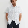 Hot Sportscraft Parker Short Sleeve Shirt in Whitemulti White/multi
