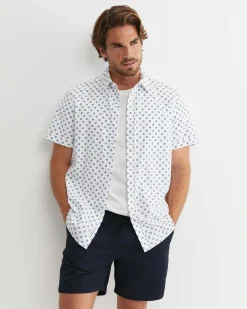 Hot Sportscraft Parker Short Sleeve Shirt in Whitemulti White/multi