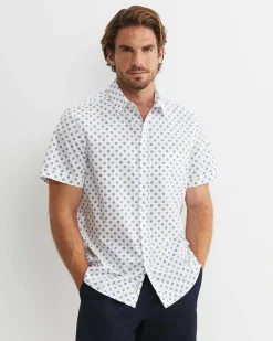 Hot Sportscraft Parker Short Sleeve Shirt in Whitemulti White/multi