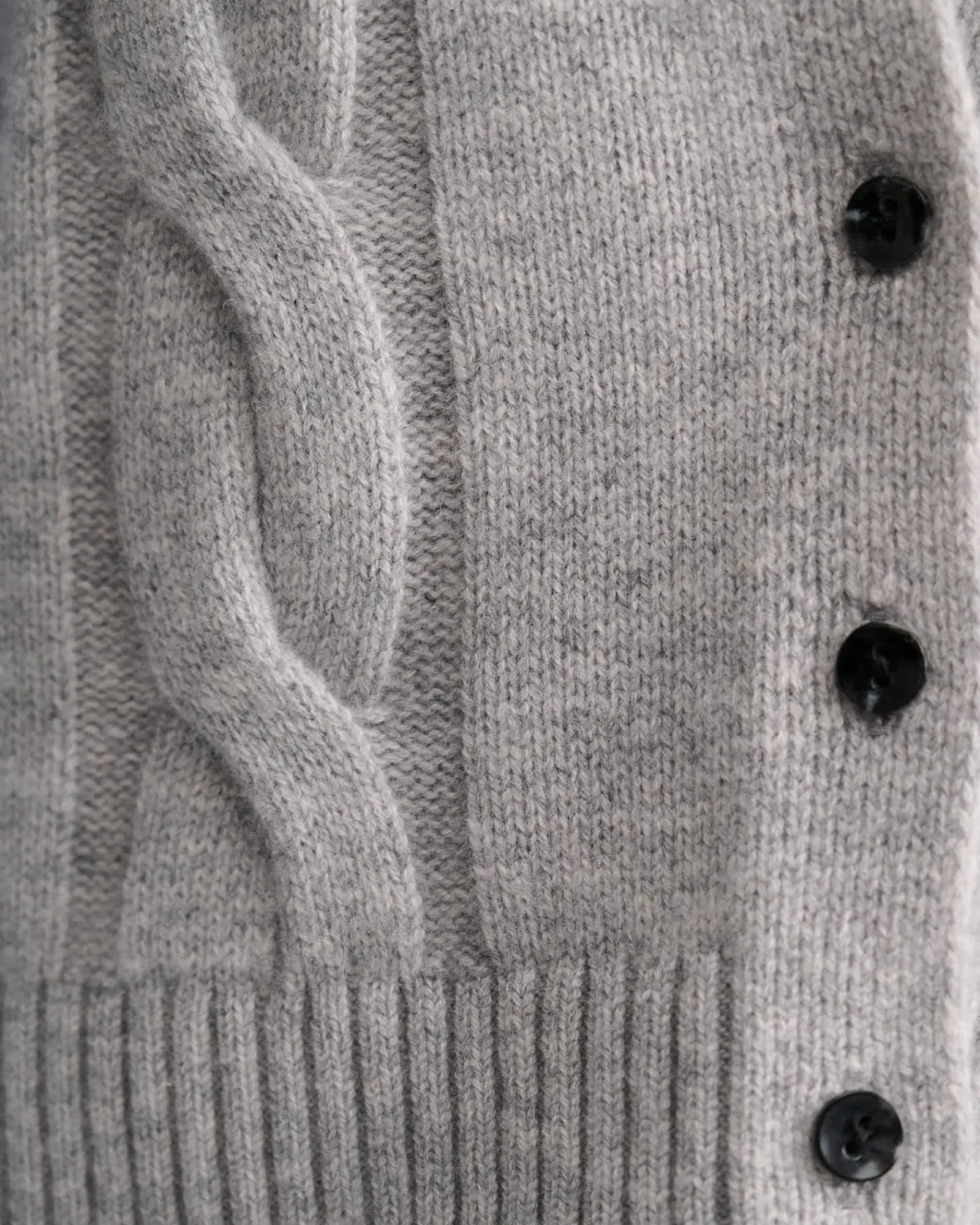 Fashion Sportscraft Pearl Chunky Cable Vest in Grey Melange GreyMelange