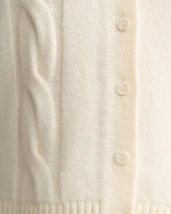 Fashion Sportscraft Pearl Chunky Cable Vest in Winter White WinterWhite