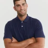 Online Sportscraft Pique Polo Melange in Ink Melange InkMelange