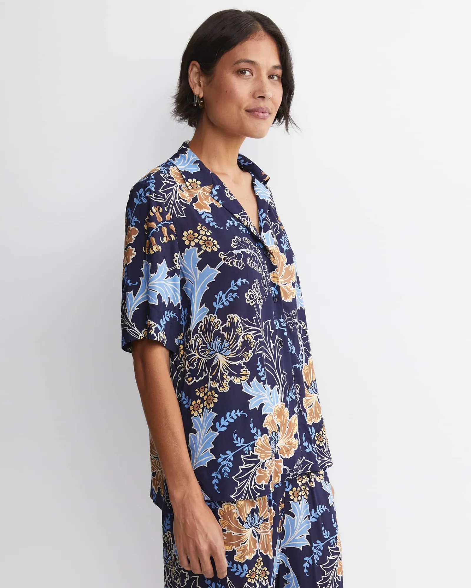 Fashion Sportscraft Poppy Liberty Short Sleeve Blouse in Multi