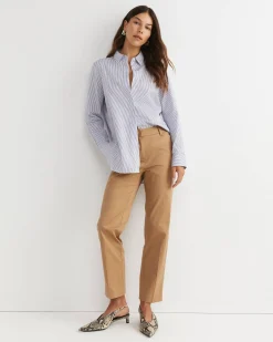 Online Sportscraft Priscilla Stripe Shirt in Whiteblue White/blue