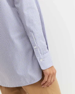 Online Sportscraft Priscilla Stripe Shirt in Whiteblue White/blue