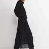 Sale Sportscraft Quinn Pleated Midi Skirt in Black