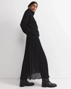 Sale Sportscraft Quinn Pleated Midi Skirt in Black