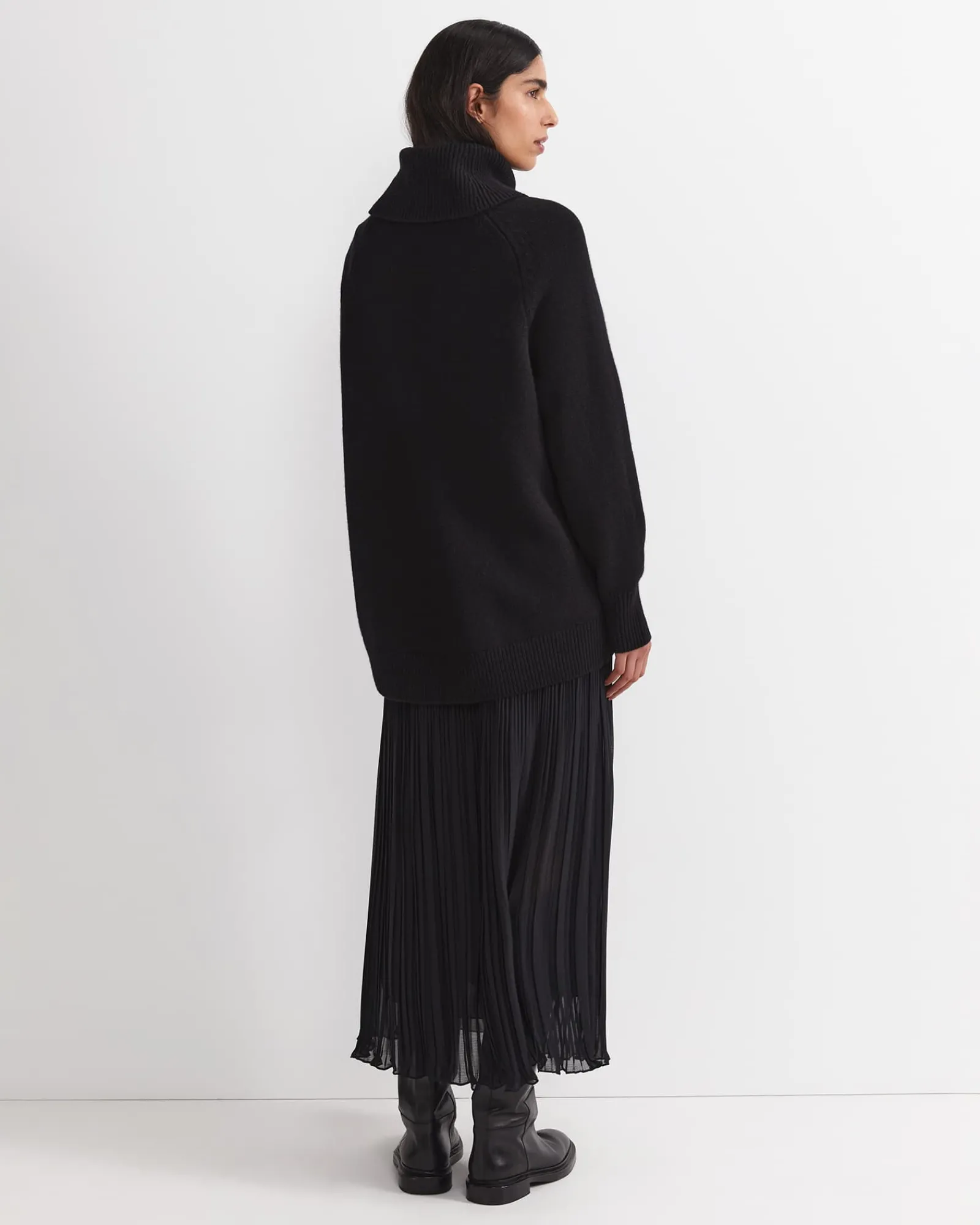 Sale Sportscraft Quinn Pleated Midi Skirt in Black