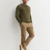 Outlet Sportscraft Riley Raglan Crew Neck Knit in Khaki
