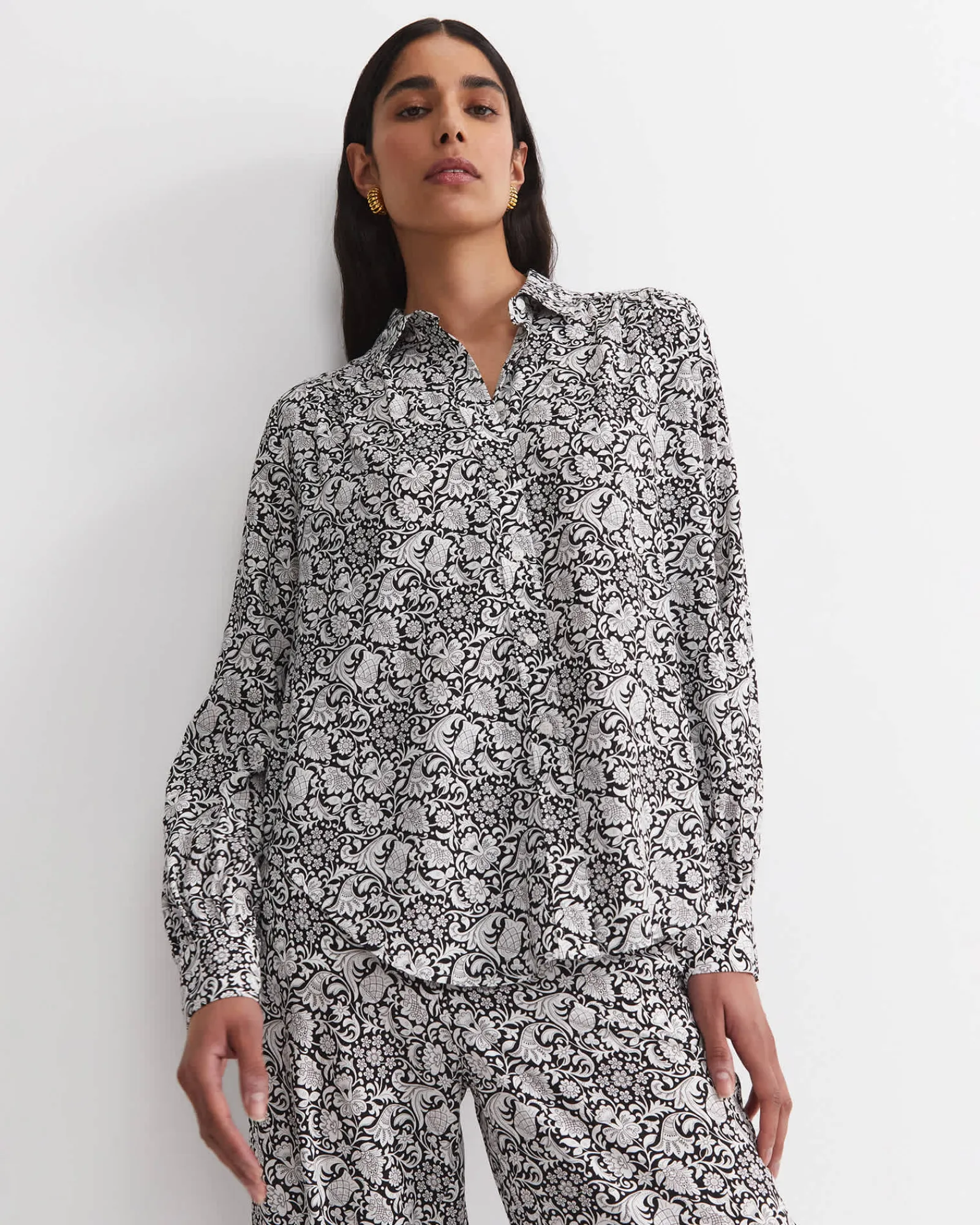 Online Sportscraft Robertson Liberty Blouse in Blackwhite Black/white