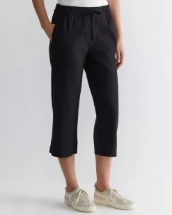 Discount Sportscraft Rosa Crop Linen Pant in Black