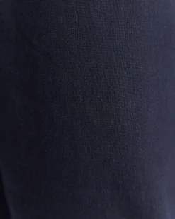 Best Sportscraft Rosa Crop Linen Pant in Classic Navy ClassicNavy