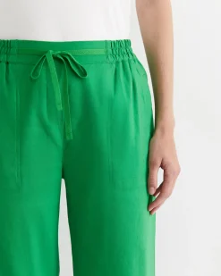 Hot Sportscraft Rosa Crop Linen Pant in Fern