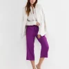 New Sportscraft Rosa Crop Linen Pant in Hydrangea