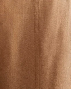 Outlet Sportscraft Rosa Lace Trim Linen Pant in Tan