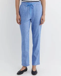 Best Sportscraft Rosa Linen Pant in Cerulean