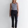 Fashion Sportscraft Rosa Linen Pant in Classic Navy ClassicNavy