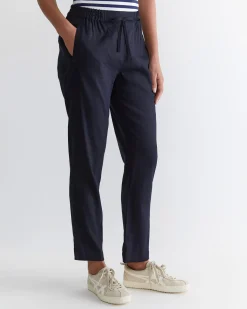 Fashion Sportscraft Rosa Linen Pant in Classic Navy ClassicNavy
